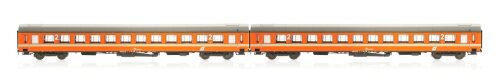 Jägerndorfer JC60150 2er Set UIC-X Personenwagen 2.Kl. ÖBB, Ep.III, orange